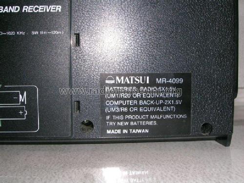 Matsui World Band Receiver MR-4099; Dixons Retail plc; (ID = 1195863) Radio