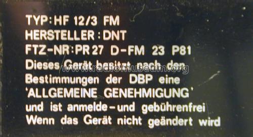 FM CB Handfunksprechgeräte HF-12/3 FM; DNT Drahtlose (ID = 1167766) Citizen