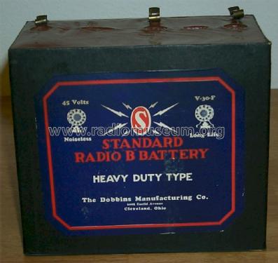 Standard Radio B Battery Heavy Duty Type 45 Volts V-30-F; Dobbins (ID = 1502742) A-courant