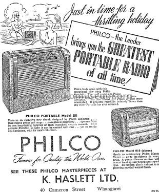 Philco 351; Dominion Radio & (ID = 2757458) Radio