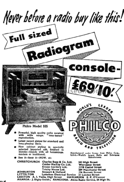 Philco 555; Dominion Radio & (ID = 2754381) Radio