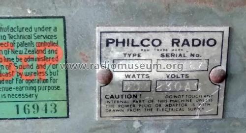Philco 612; Dominion Radio & (ID = 2711765) Radio