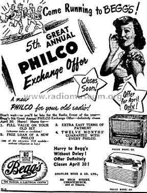 Philco 622; Dominion Radio & (ID = 2754444) Radio