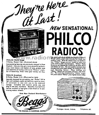 Philco 730; Dominion Radio & (ID = 2755314) Radio