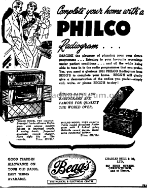 Philco 736; Dominion Radio & (ID = 2757163) Radio