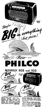Philco 522; Dominion Radio & (ID = 2757700) Radio