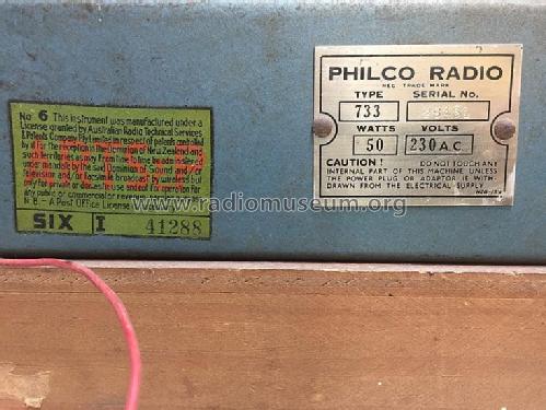 Philco 733; Dominion Radio & (ID = 2780795) Radio