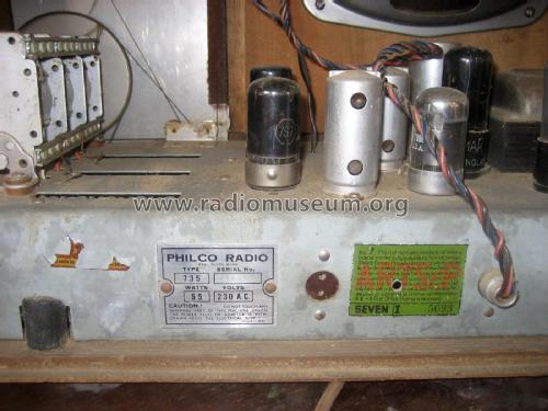 Philco 735; Dominion Radio & (ID = 2905618) Radio
