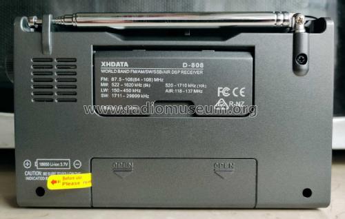 XHData FM-AM-SW-SSB-Air D-808; Dongguan Xinhuaide (ID = 2920891) Radio