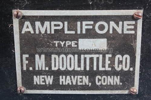 Amplifone Type A; Doolittle Co., F.M.; (ID = 1156795) Speaker-P