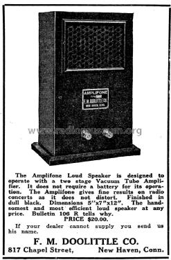 Amplifone Type A; Doolittle Co., F.M.; (ID = 1167003) Parlante