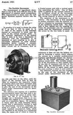 Doolittle Decremeter ; Doolittle Co., F.M.; (ID = 1745315) Equipment