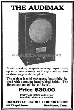 The Audimax ; Doolittle Co., F.M.; (ID = 1747573) Speaker-P