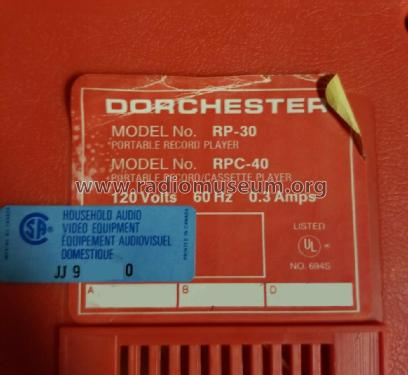 Music Maker RP-30; Dorchester (ID = 2539013) R-Player