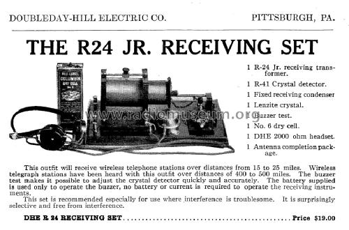 DHE R 24 Receiving Set ; Doubleday-Hill (ID = 1438598) Crystal