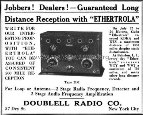 Ethertrola Type 2D2; Doublell Radio (ID = 1704181) Radio