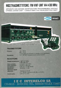 FM Transceiver UV-3 ; Drake, R.L. (ID = 2744680) Amat TRX