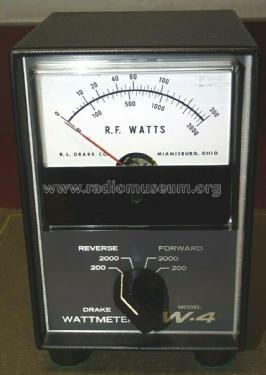 Wattmeter W-4; Drake, R.L. (ID = 2714035) Amateur-D