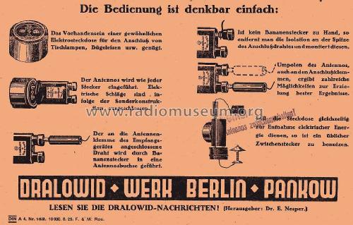 Antennos ; Dralowid-Werk (ID = 1456229) Antenna