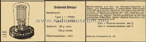 Divisor ; Dralowid-Werk (ID = 1456502) Power-S