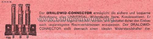 Dralowid Connector ; Dralowid-Werk (ID = 1456040) Radio part