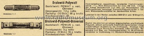 Dralowid Polywatt Universal ; Dralowid-Werk (ID = 1456262) Radio part