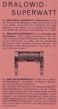 Dralowid Superwatt ; Dralowid-Werk (ID = 1456039) Radio part