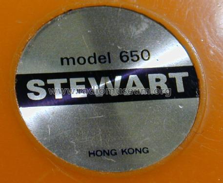 Stewart 650; Stewart Lynn Stewart (ID = 920459) Radio