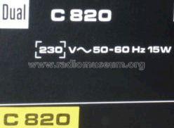 C820; Dual, Gebr. (ID = 579340) Sonido-V