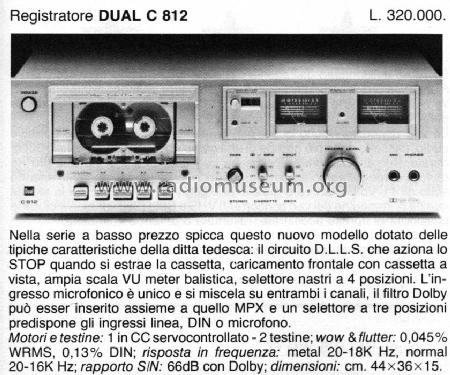 C 812; Dual, Gebr. (ID = 902457) R-Player