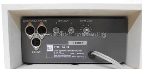 CD4 System Disk Demodulator CD 40 W; Dual, Gebr. (ID = 2039166) Ampl/Mixer