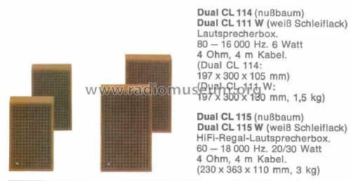 CL 111 W; Dual, Gebr. (ID = 923949) Speaker-P