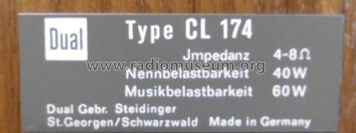 CL 174; Dual, Gebr. (ID = 2033115) Speaker-P
