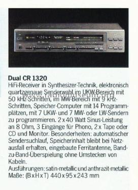 CR1320; Dual, Gebr. (ID = 1775536) Radio