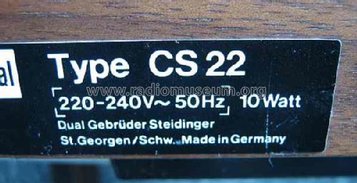 CS22; Dual, Gebr. (ID = 949087) R-Player
