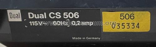 CS506; Dual, Gebr. (ID = 3106260) Ton-Bild