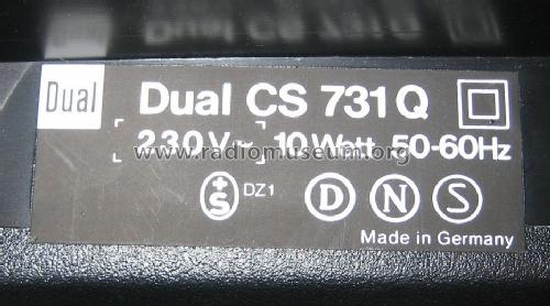 CS731Q; Dual, Gebr. (ID = 556542) Sonido-V