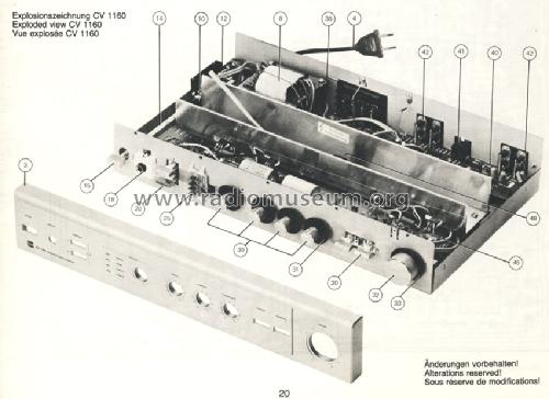 Integrated Stereo Amplifier CV1160; Dual, Gebr. (ID = 1288352) Ampl/Mixer