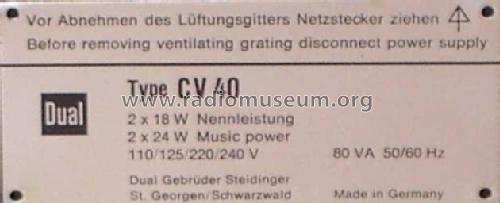 CV40; Dual, Gebr. (ID = 655256) Ampl/Mixer