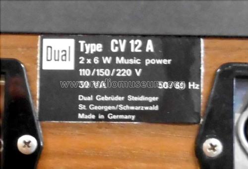 CV 12A; Dual, Gebr. (ID = 2028452) Verst/Mix