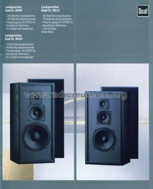 HiFi Loudspeaker Box CL 9012 Art.No.: 268 158; Dual, Gebr. (ID = 1974592) Speaker-P