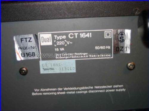 HiFi-Tuner CT 1641; Dual, Gebr. (ID = 553715) Radio