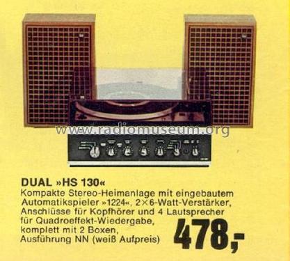 HS130 Ch= Dual 1224 + TV377; Dual, Gebr. (ID = 1763214) Enrég.-R