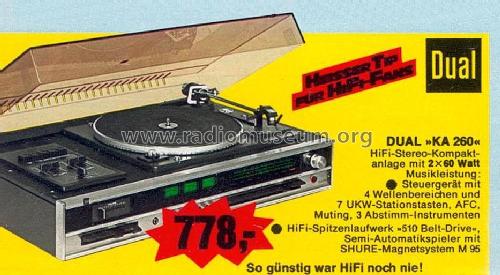 KA260; Dual, Gebr. (ID = 1763016) Radio