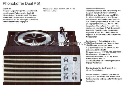 P51 Ch= 420, TV71A; Dual, Gebr. (ID = 2601874) R-Player