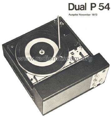 P54; Dual, Gebr. (ID = 814884) Sonido-V