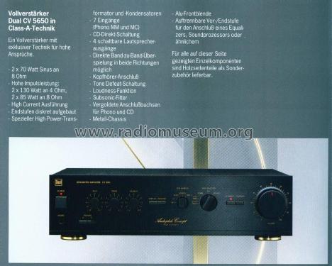 Stereo Integrated Amplifier CV 5650; Dual, Gebr. (ID = 1975830) Ampl/Mixer