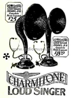 Charmitone Loud Singer Model H-8; Dual Loud Speaker (ID = 2051287) Parleur
