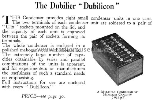Dubilicon ; Dubilier Condenser (ID = 1584063) Bauteil