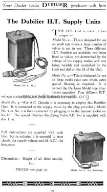 HT Supply Unit No1; Dubilier Condenser (ID = 1587037) Strom-V